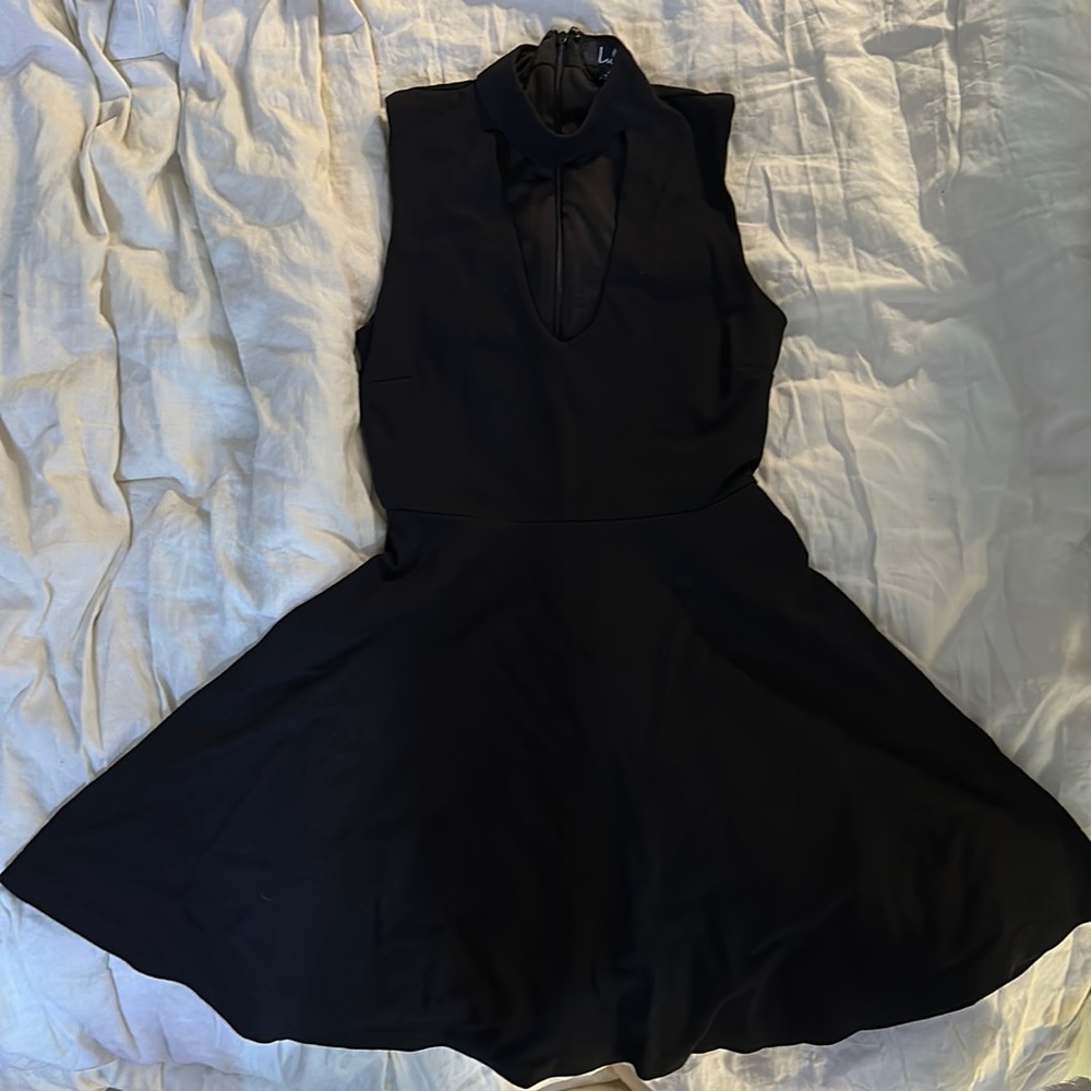 Black Lulu’s Cocktail Skater Dress XS